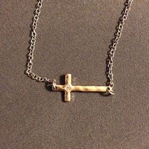 Thirty-One Whisper Cross Necklace 18”